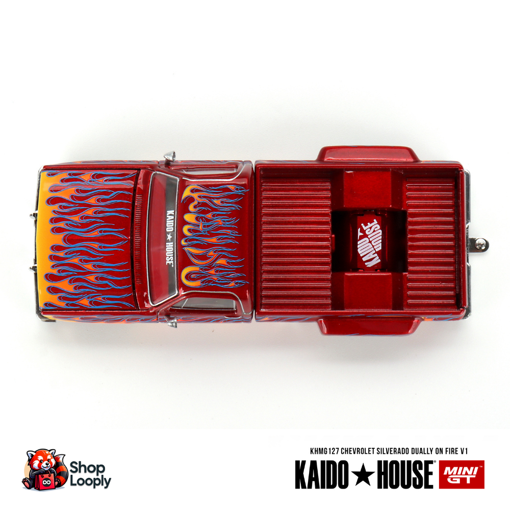 Kaido House 1:64 Chevy Silverado Dually Fire Collectible
