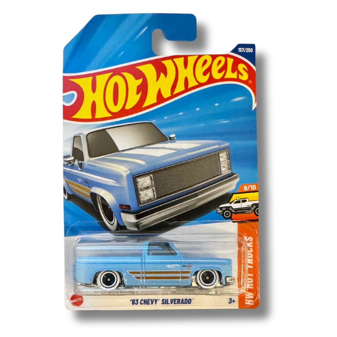Hot Wheels ‘83 Chevy Silverado – HW Hot Trucks Series - 🚚 Free Shipping Included!