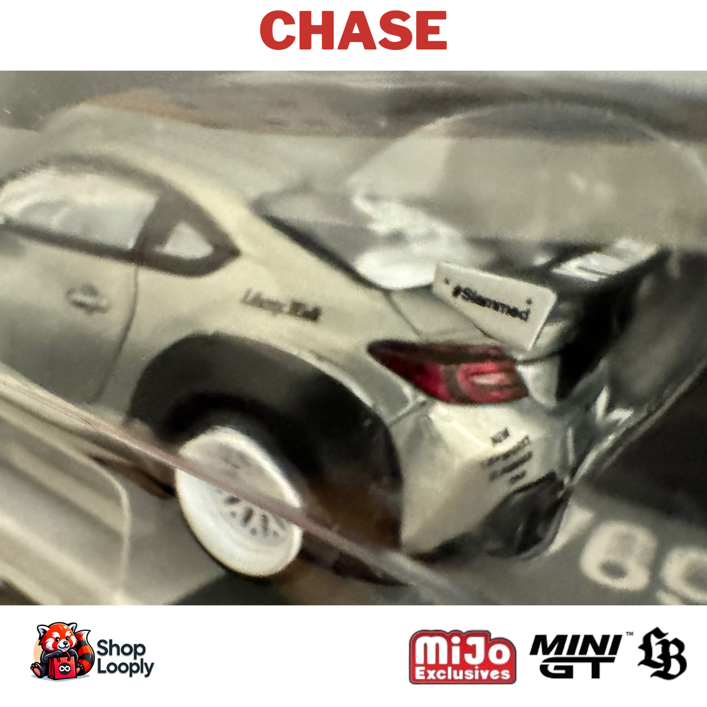Mini GT Toyota GR86 LBWK Chase – 1:64 MiJo Exclusive Diecast JDM Car