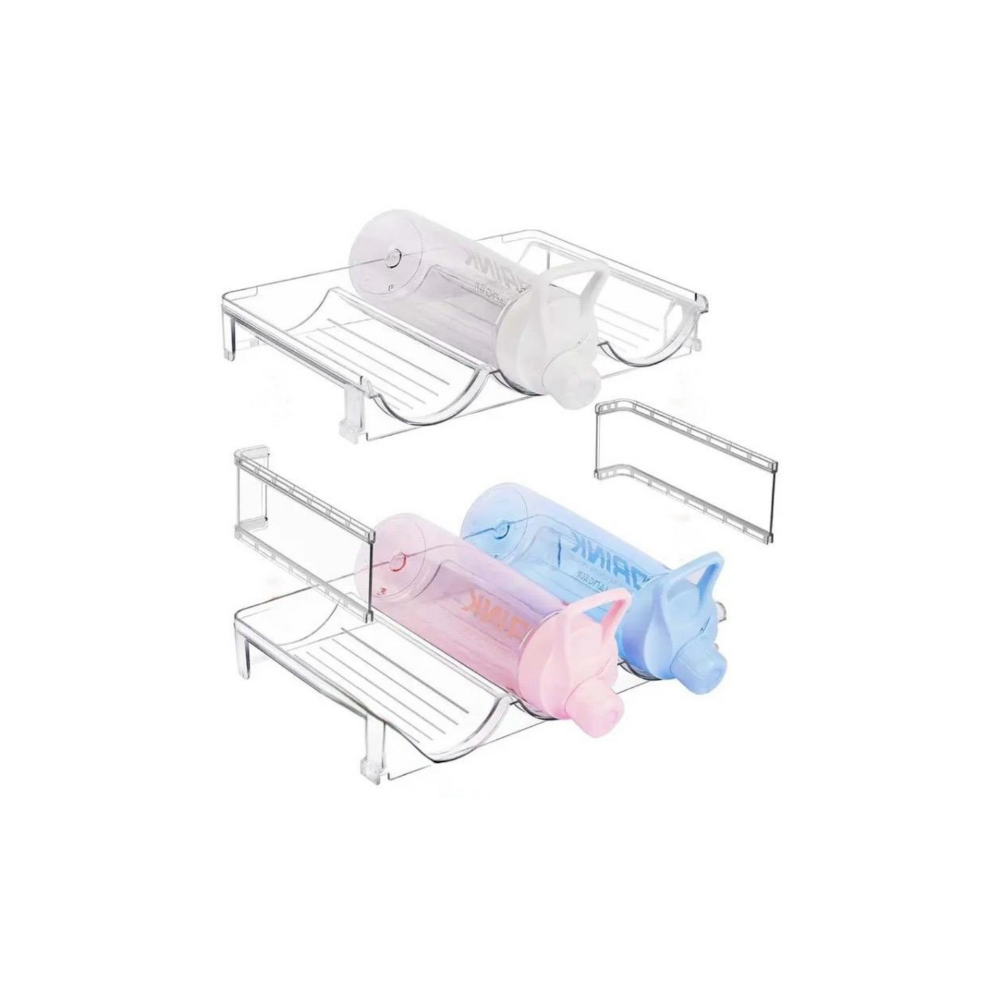 Bottle Storage Organizer – Clear Plastic 6-Bottle Wine Rack - 🚚 Free Shipping Included!