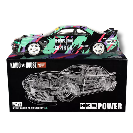 Kaido House 1:64 Nissan GT-R R33 HKS JDM Collectible