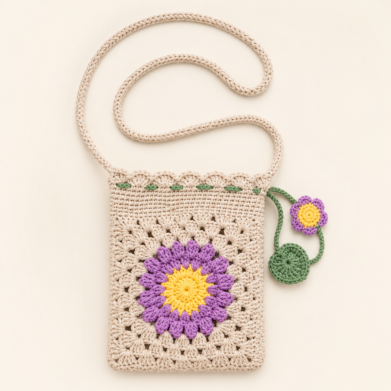 Sunflower Phone Bag Crochet Kit