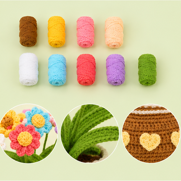 Blooming Flower Pot Crochet Kit