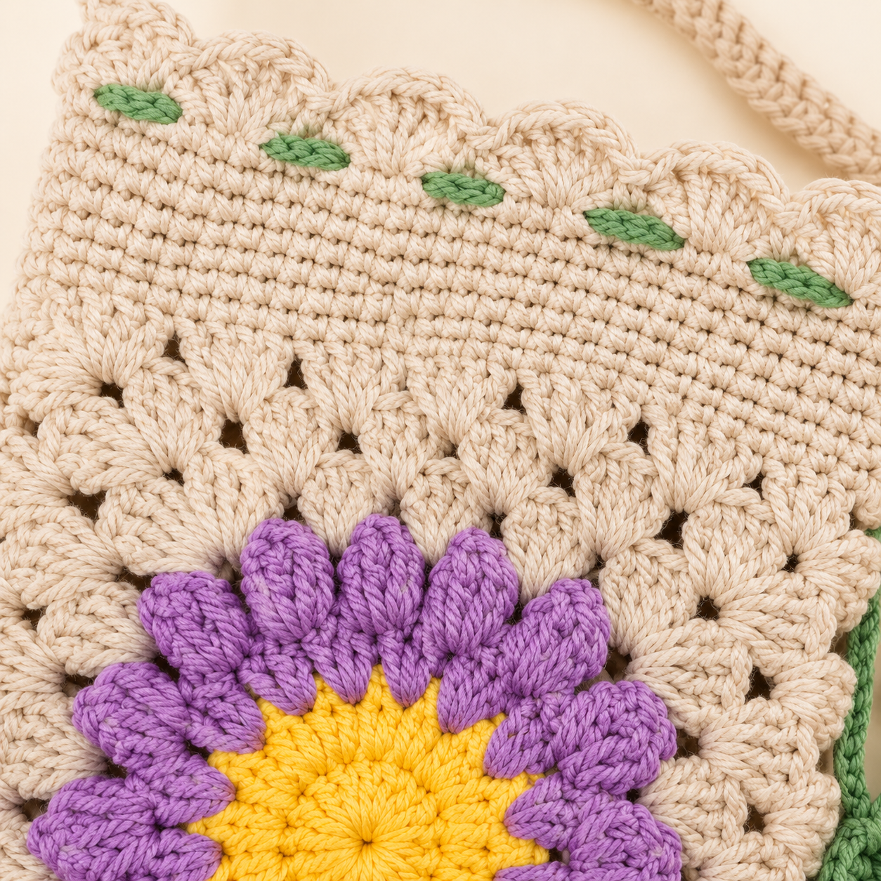 Sunflower Phone Bag Crochet Kit