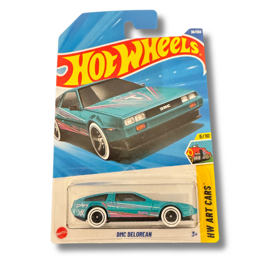 Hot Wheels DMC DeLorean – HW Art Cars Series, Die-Cast Collectible - 🚚 Free Shipping Included!