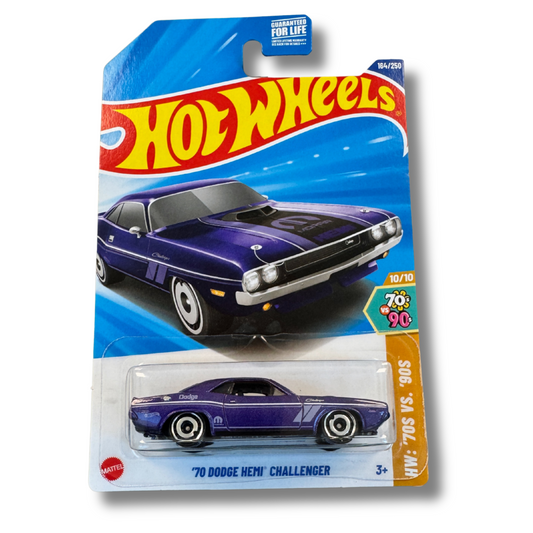 Hot Wheels ’70 Dodge HEMI Challenger – Purple Power from the 70s! - 🚚 Free Shipping Included!