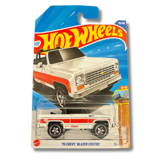 Hot Wheels ’75 Chevy Blazer Custom – 1:64 Diecast | Vintage Off-Road Series #115/250