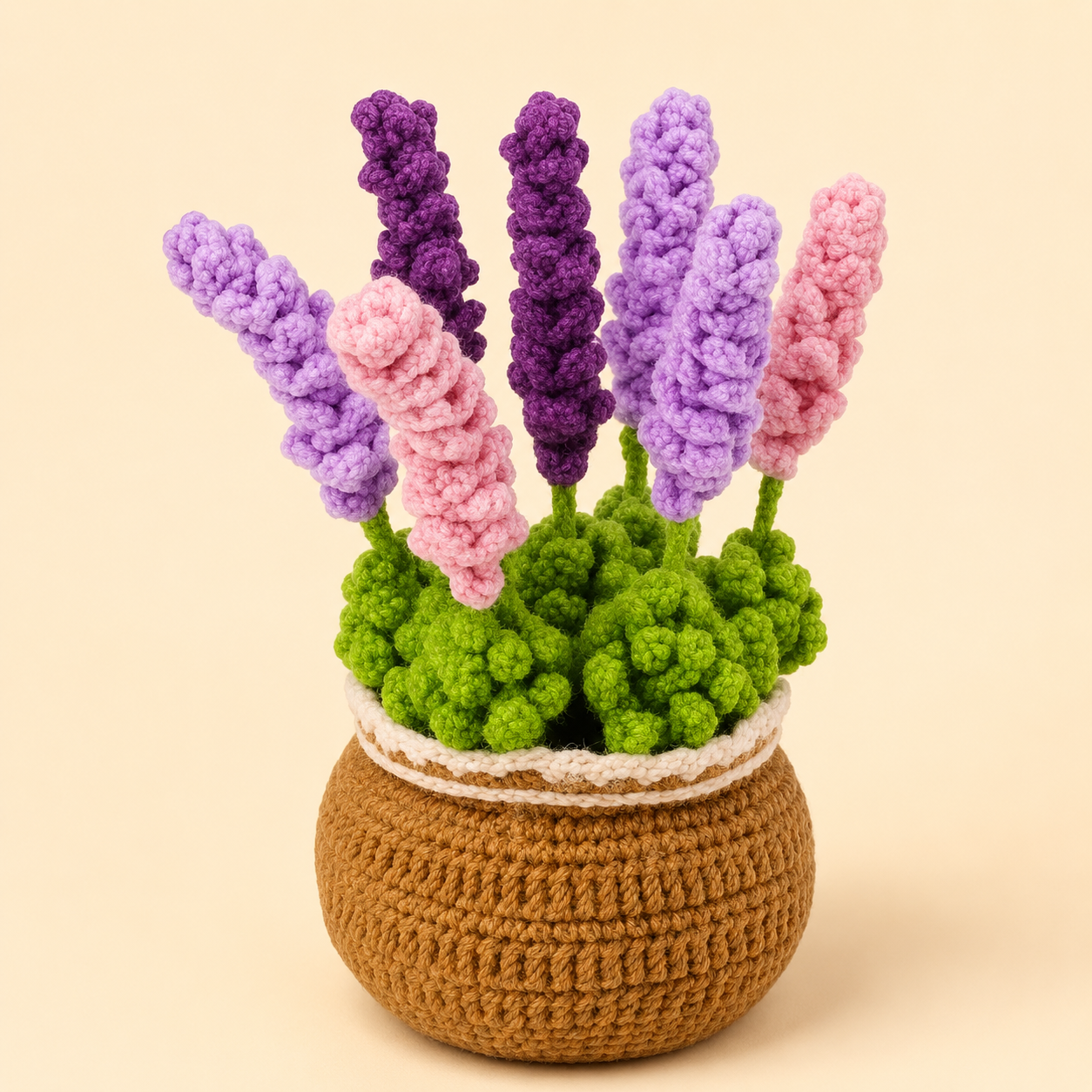 Lavender Flower Pot Crochet Kit