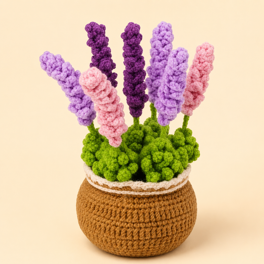 Lavender Flower Pot Crochet Kit