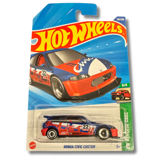 Hot Wheels Honda Civic Custom – 1:64 Diecast | JDM Track Edition #201/250